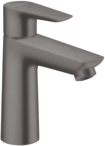 Hansgrohe talis e – Waschtisch-Mischbatterie – Einhebelbedienung – ohne Ablaufgarnitur – 110 mm Größe – gebürstetes Schwarzchrom