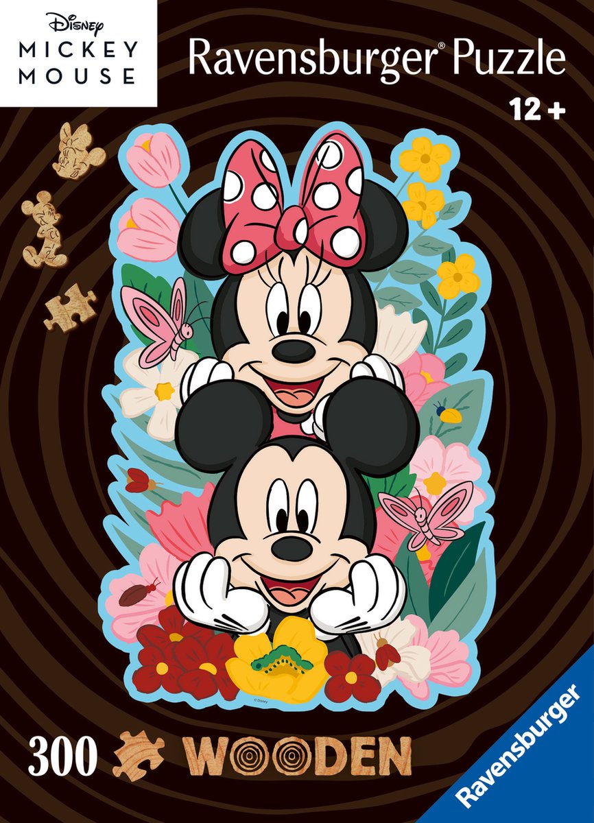 Ravensburger Holzpuzzle Mickey Mouse Minnie Mouse, 300st.