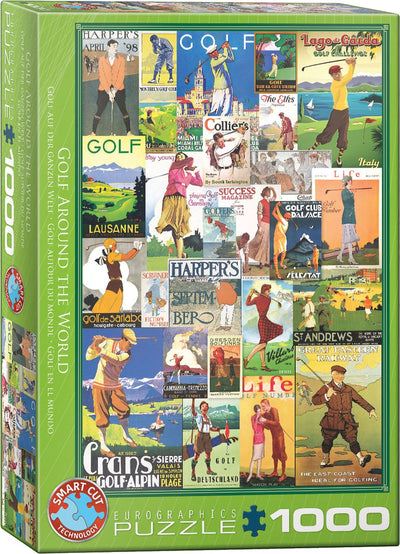Eurographics – Gold Around the World [Golf Around the World] – 1000 Teile 48×68cm (B×H) – Puzzle