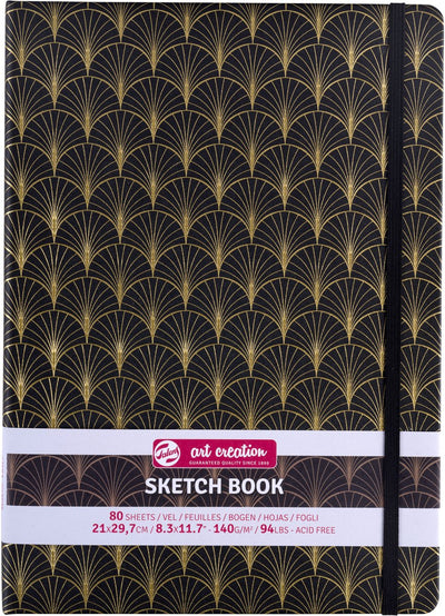 Talens Art Creation Skizzenbuch Art Deco | 21 x 29,7 cm, 140 g, 80 Blatt