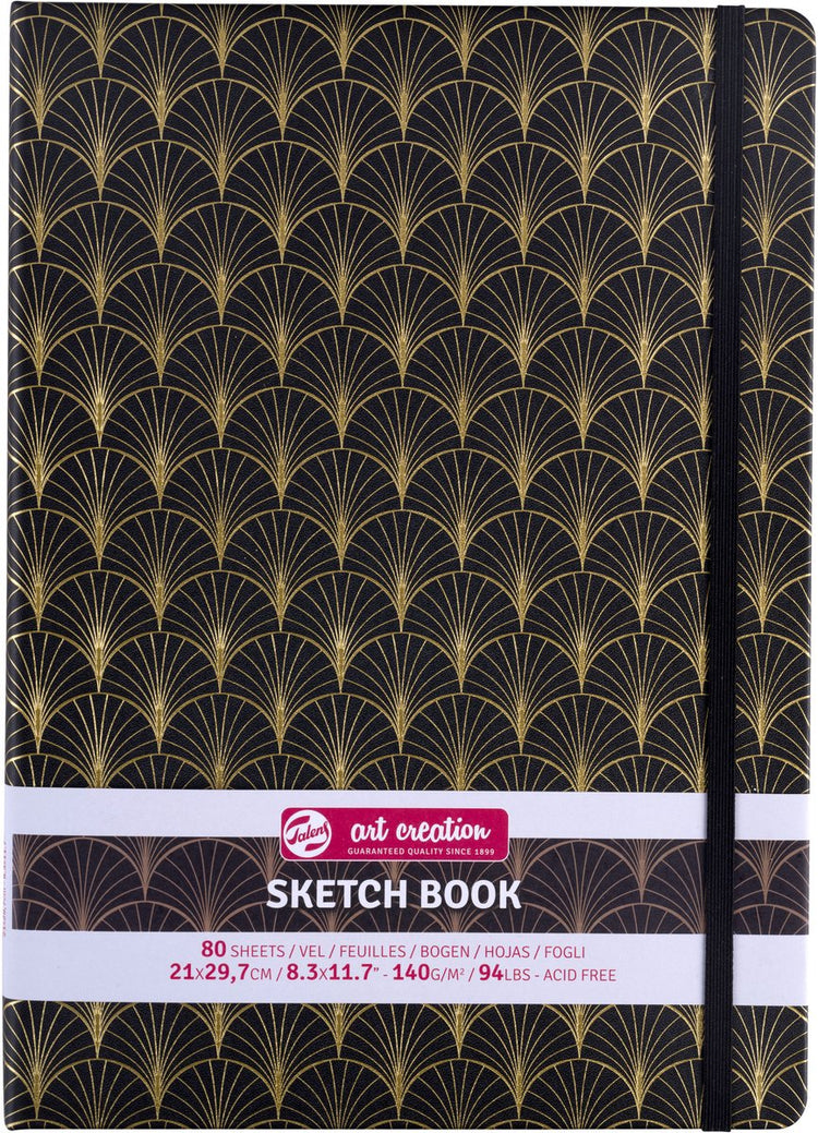 Talens Art Creation Skizzenbuch Art Deco | 21 x 29,7 cm, 140 g, 80 Blatt