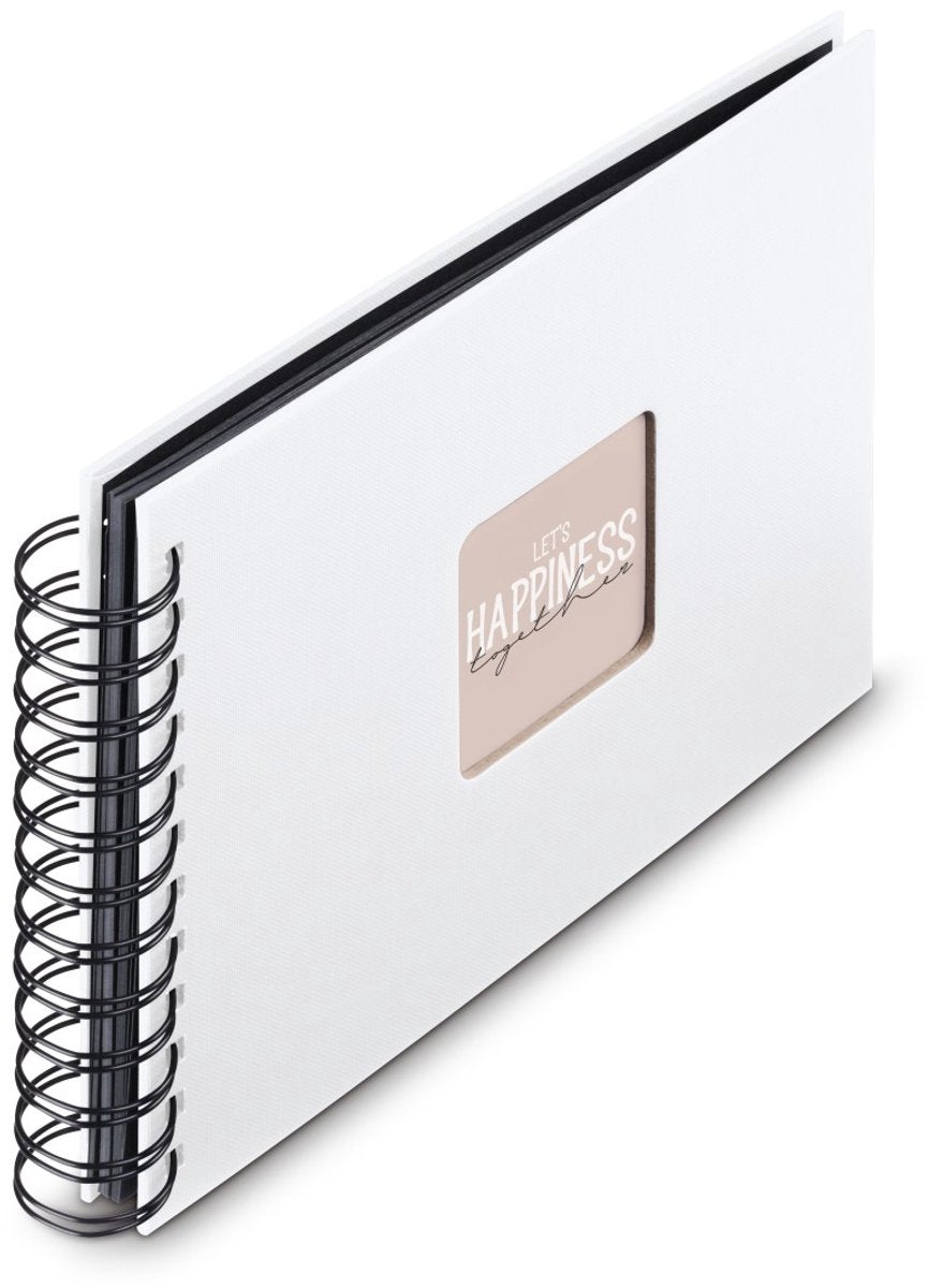 Hama Spiralfotoalbum – Fine Art – 24x17 – 50 Seiten – Weiß