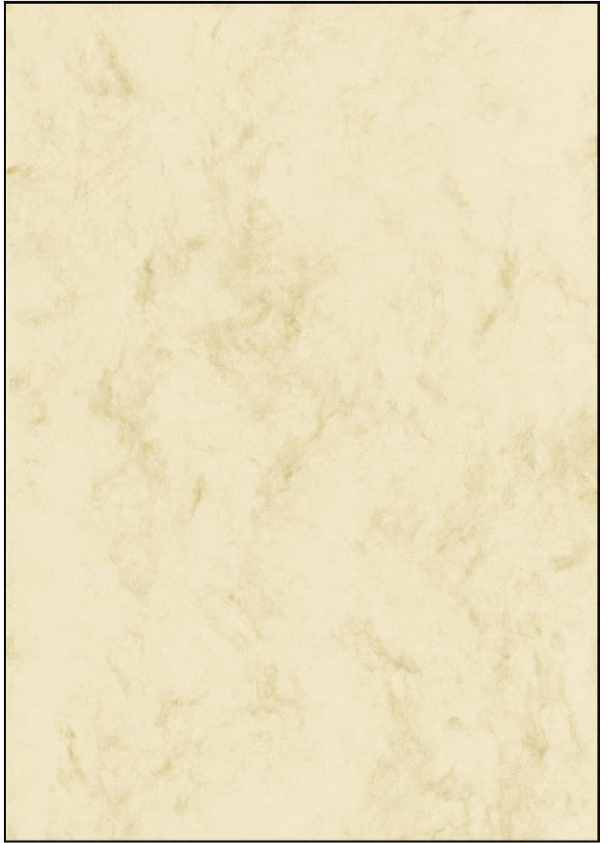 Sigel Designpapier A4 – Marmorbeige – 200 Gramm – 25 Blatt – Si-DP191