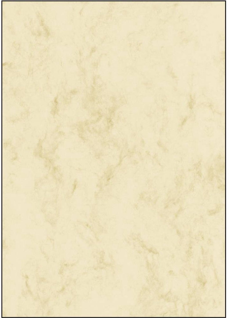 Sigel Designpapier A4 – Marmorbeige – 200 Gramm – 25 Blatt – Si-DP191