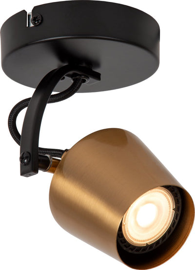 Lucide Emile - Deckenstrahler (Deckenleuchte) - ø 10,5 cm - 1xGU10 - Messing mattgold