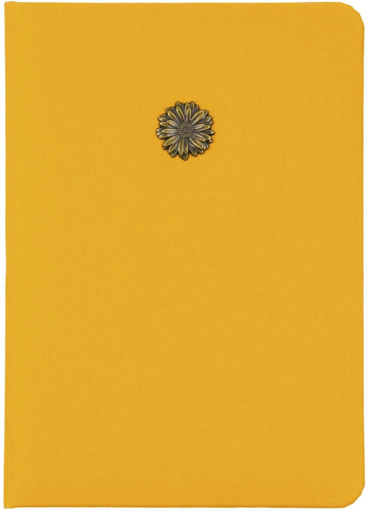 Eccolo Notizbuch – ätherisches gelbes Gänseblümchen – Linie – ca. 13x18cm - ec-d317f