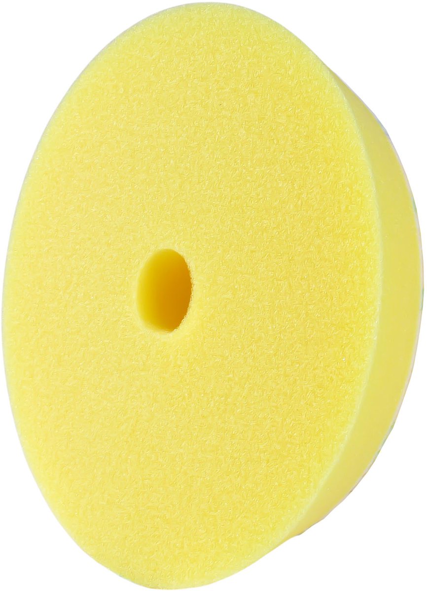 Gecko Autopflege Gecko Polierpad hart gelb 150mm (für Trägerplatte 125mm)