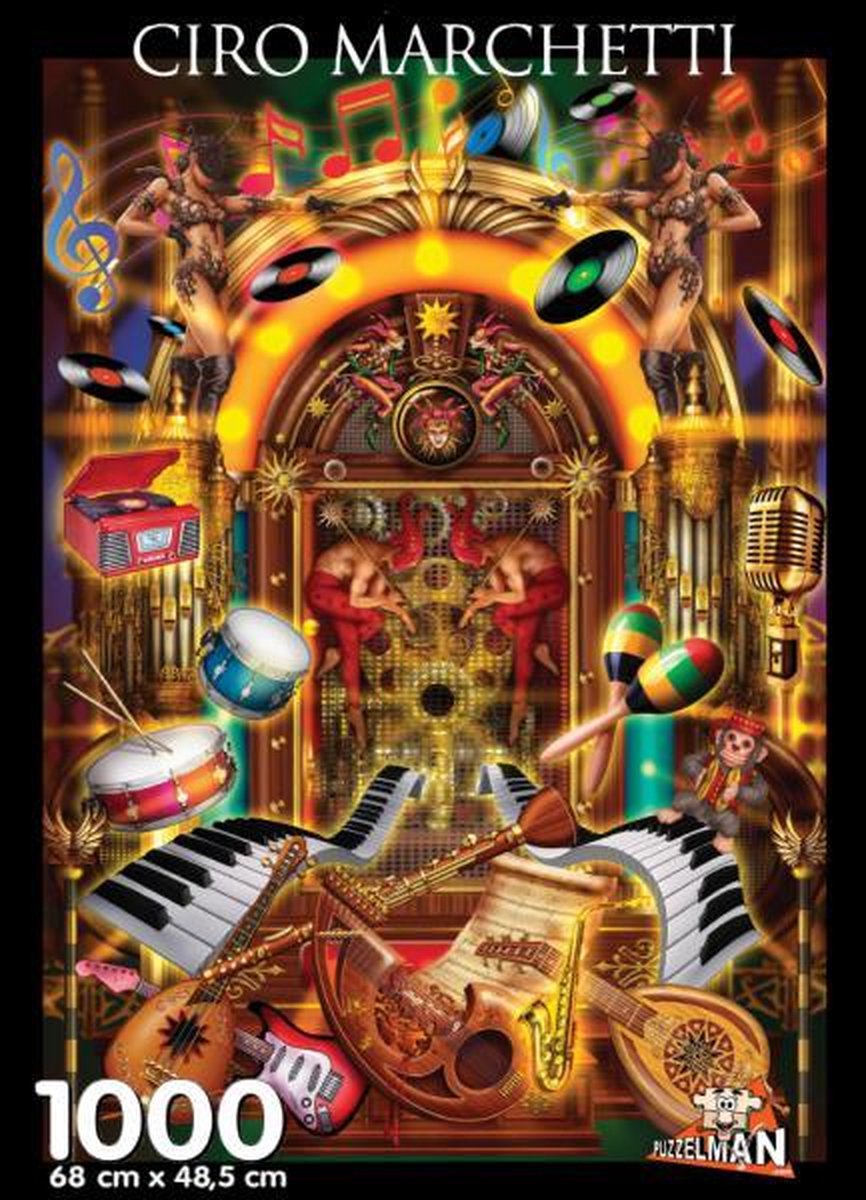 Puzzleman Jukebox - Ciro Marchetti (Puzzle 1000 Teile)