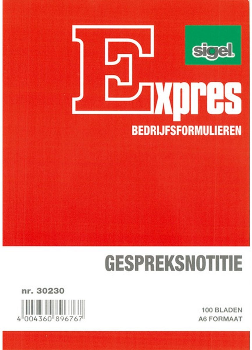 Sigel Konversationsnotizbuch – Express – A6 – 100 Seiten – SI-30230