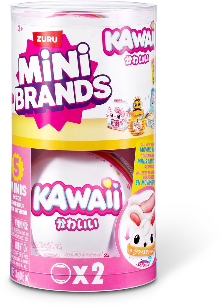 Mini-Marken-Paket mit 2 Kapseln mit Kawaii-Kapsel von Zuru