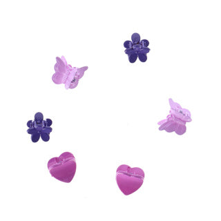 Glückliche Liebe Haarclips Display 18 Stücke