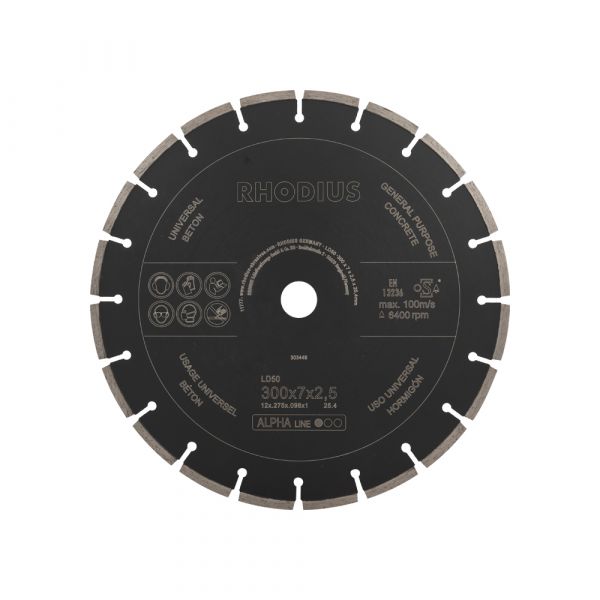 Diamond Saw Blade 300x7x2.5x25.4