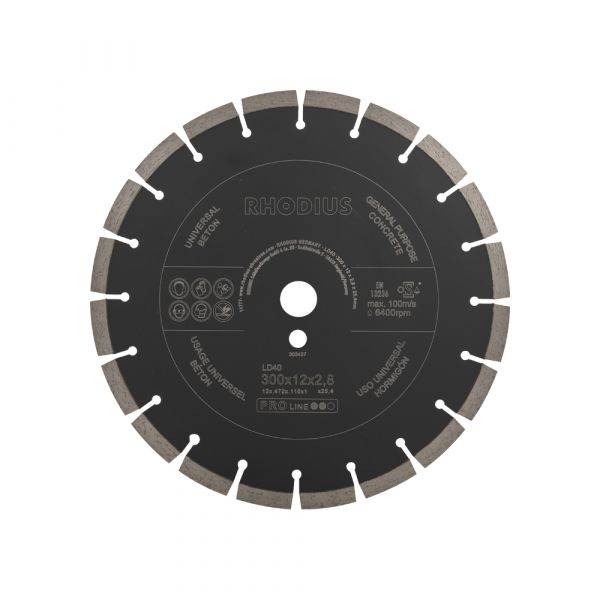 Diamantkreuz sch. LD40 300x10x2,5