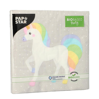 Papstar Servietten Einhorn 3-lagig 33x33cm
