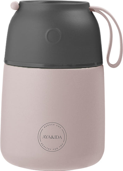 Aya ida – foodie – Thermosflasche – Lebensmittelbehälter – 500 ml – zartes Rosa