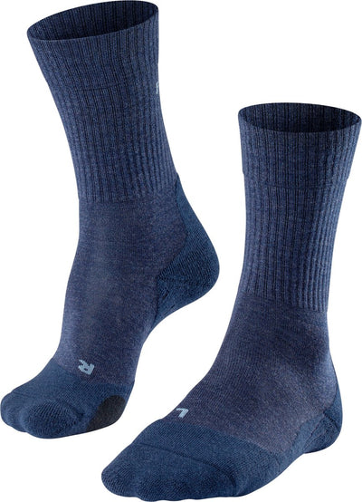 Falke TK2 Wool Anti-Blister dickes Woll-Funktionsmaterial Wandersocken Herren blau – Größe 46-48