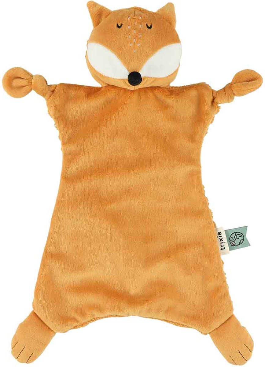 Trixie Mr. Fox Schmusetuch – Cord – mit Schnullerschlaufe – ideal als Geschenk zur Geburt