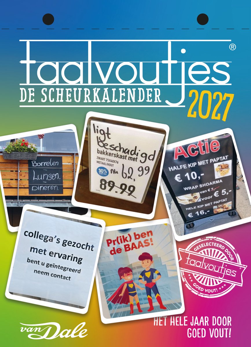 Sprache Voutjes – der Abreißkalender 2027