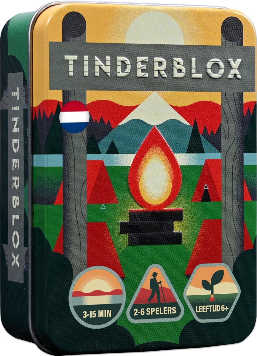 Asmodee Tinderblox – schnelles, spannendes – kompaktes Brettspiel