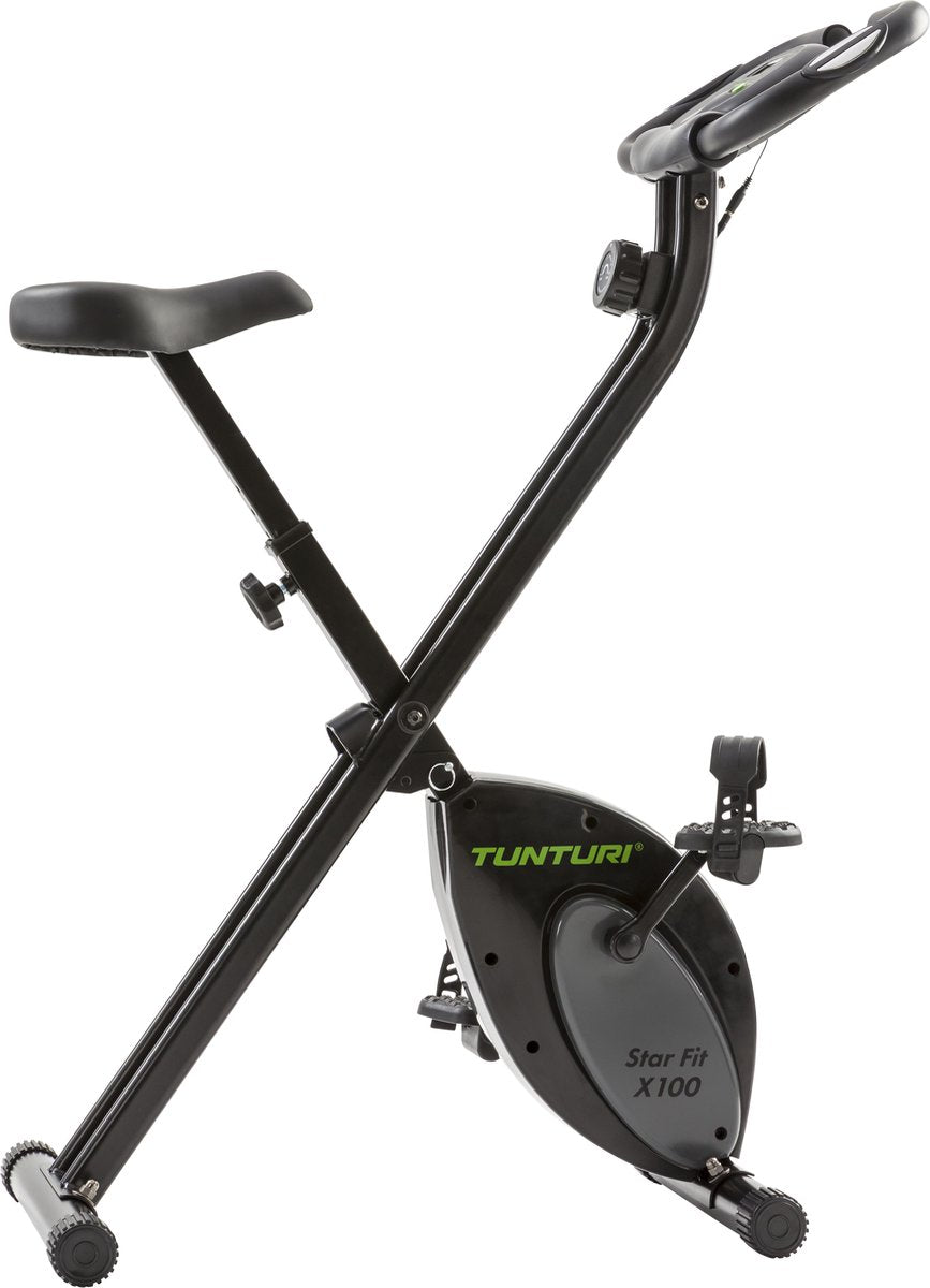 Tunturi Star Fit x100 – Heimtrainer – Fitnessfahrrad – klappbar – verstellbar – 8 Widerstandsstufen – faltbares Heimtrainer