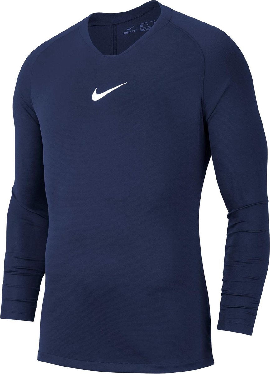 Nike Park Dry First Layer Langarm-Thermoshirt – Größe S – Herren – Marineweiß