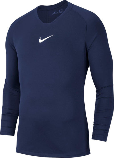 Nike Park Dry First Layer Langarm-Thermoshirt – Größe S – Herren – Marineweiß