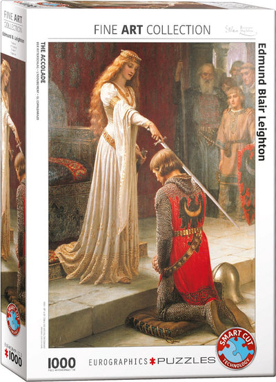 Eurographics – Die Zeremonie der Ritterschaft [die Auszeichnung] – Edmund Blair Leighton – 1000 Teile 48 × 68 cm (B × H) – Kunstpuzzle