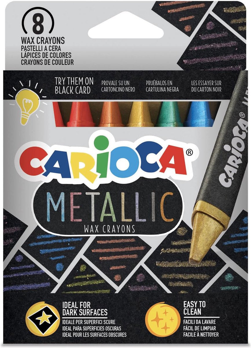 Carioca Metallic-Maxiwachs 8 Stück(e)