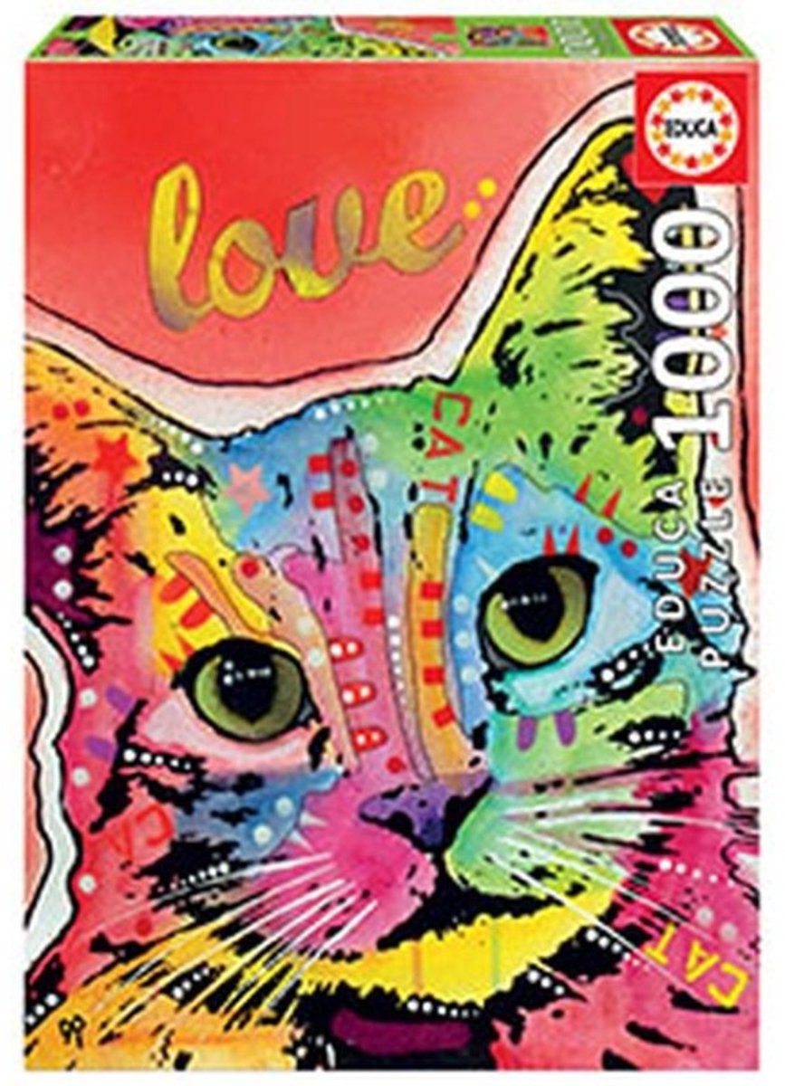 Educa – Puzzle – 1000 Teile – Dean Russo – Tilt Cat Love