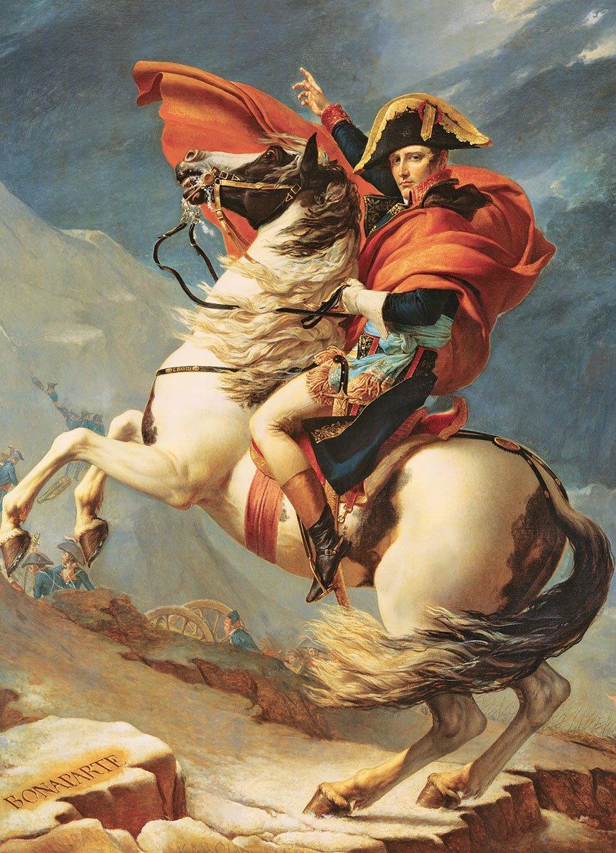 Eurographics – Bonaparte überquert die Alpen [Bonaparte franchissant le grand-saint-bernard] – Jacques-Louis David – 1000 Teile 68 × 48 cm (B × H) – Kunstpuzzle