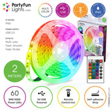Partyfun Lights LED-Streifen USB 2 Meter IP65 - afbeelding 2