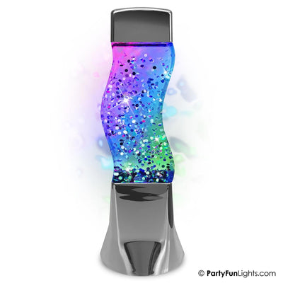 Partyfun Lights Tischlampe Glitzer LED Farbwechsel