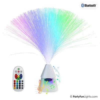 Partyfun Lichter Bluetooth-Lautsprecher Glasfaser