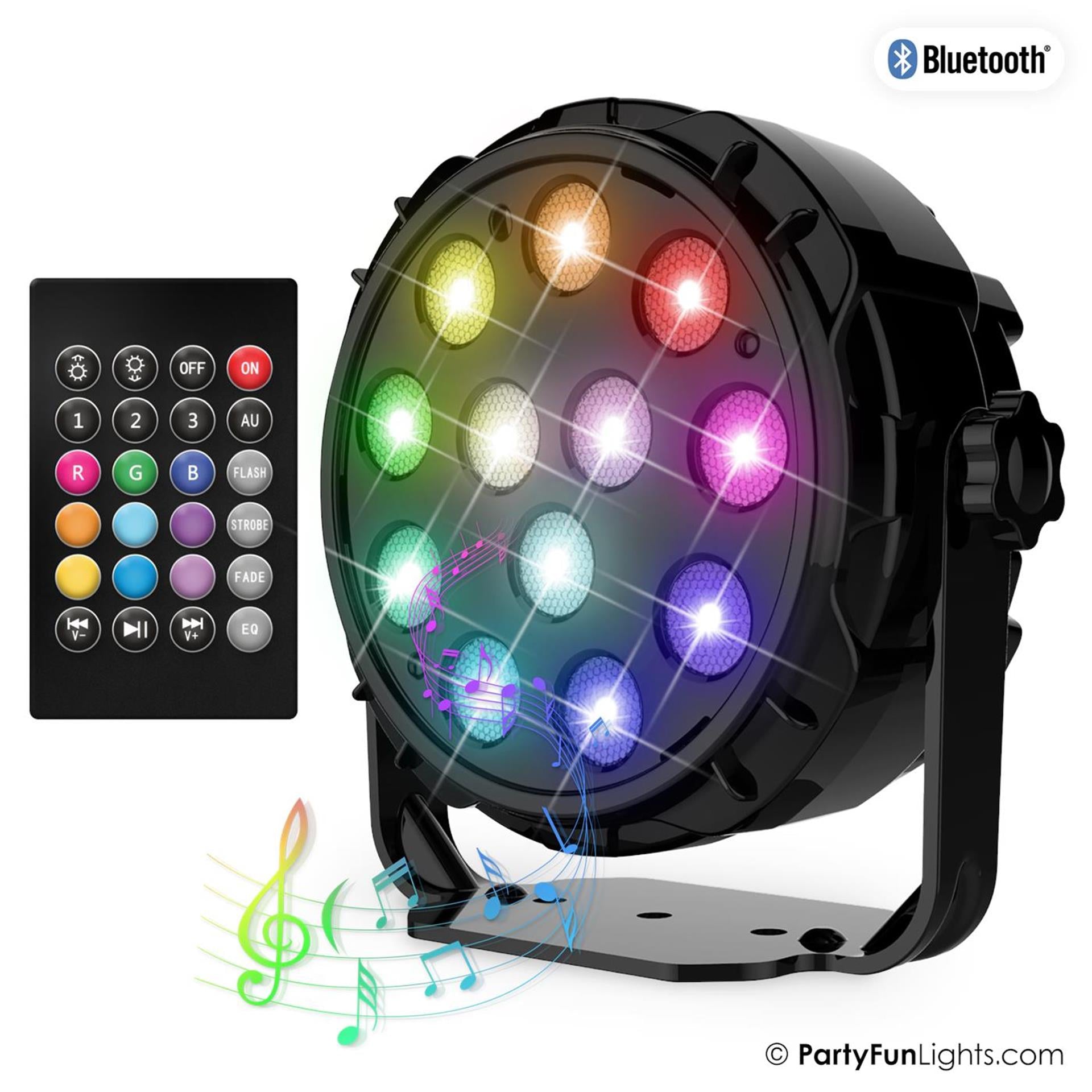 Partyfun beleuchtet Bluetooth-Lautsprecher 12x Power-LEDs