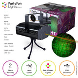 Partyfun Lights Laserlicht USB LED Rot Grün - afbeelding 2