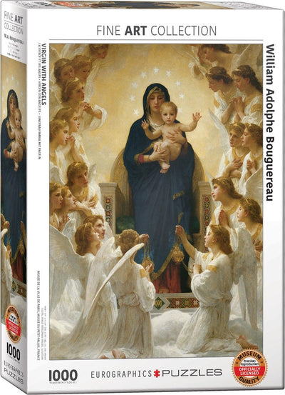 Eurographics – Jungfrau mit Engeln [Vierge aux Anges] – William Adolphe Bouguereau – 1000 Teile 48 × 68 cm (B × H) – Kunstpuzzle