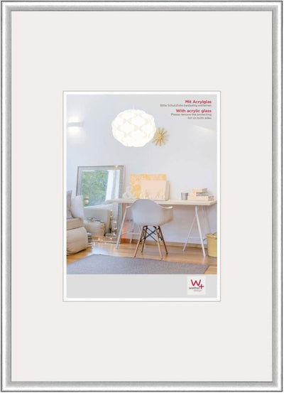 Walther New Lifestyle - Kunststoffrahmen - Fotogröße 29,7x42 cm (Din A3) - Silber