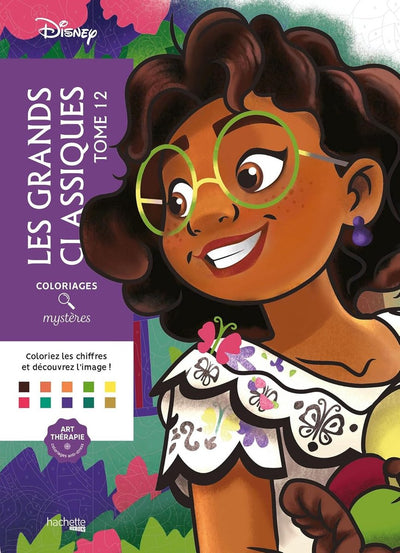 Hachette Coloriages Mystères Disney Les Grands Classiques – Band 12 – Malbuch „Malen nach Zahlen“.