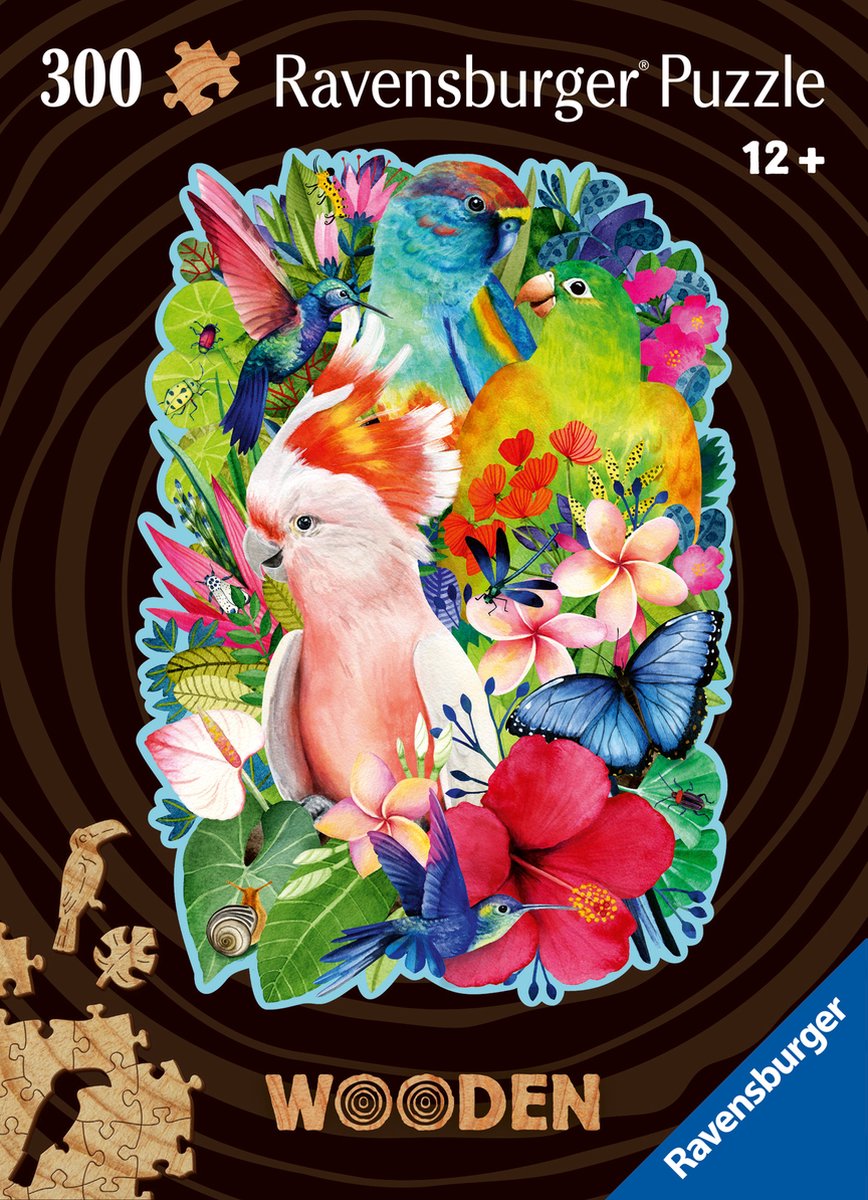 Ravensburger Holzpuzzle schöne Vögel, 300st.