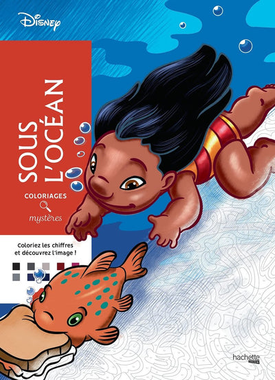 Hachette Heroes Coloriages Mystères Disney Sous L'Ocean – Malen nach Zahlen Malbuch für Erwachsene