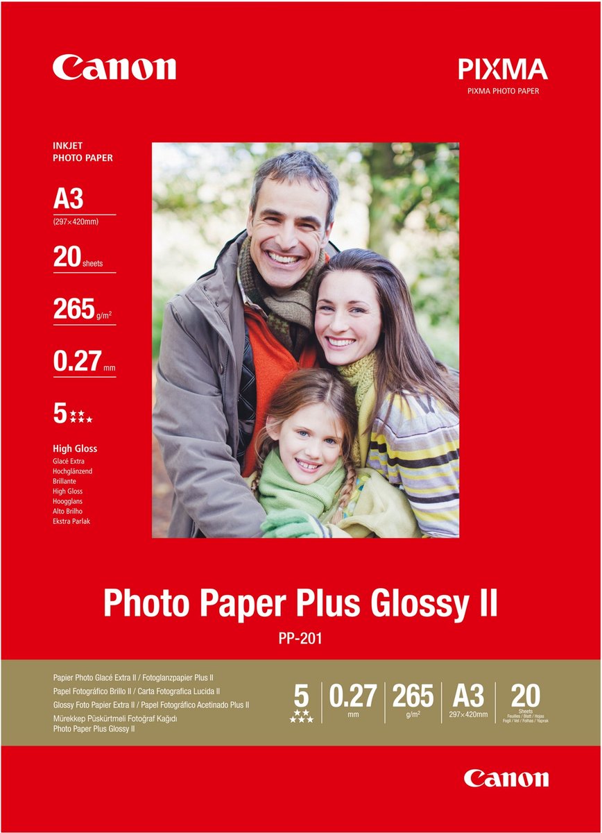 Canon PP-201 Papier – A3 20 Blatt 260 g