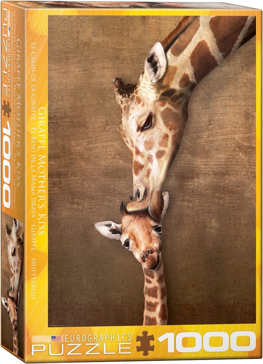 Eurographics – Kuss einer Giraffenmutter [Kuss einer Giraffenmutter] – 1000 Teile 48×68 cm (B×H) – Puzzle