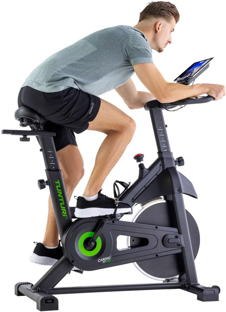 Tunturi Cardio Fit S20 Sprinter Bike – Fitnessbike – Indoor-Fahrradtrainer – Bluetooth – manueller Widerstand – inkl. kostenloser App