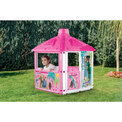 Barbie City Speelhuis 132x104x104 cm rosa weiß