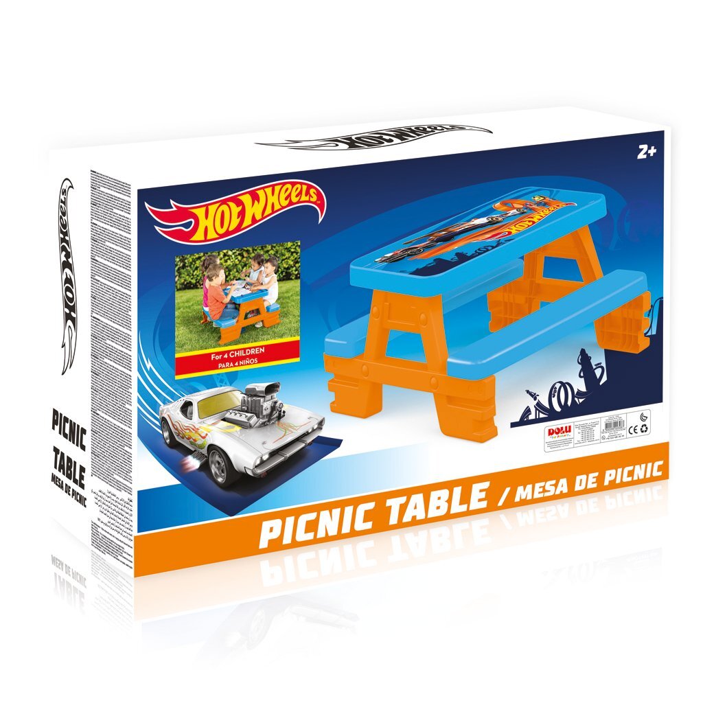 Dolu Hot Wheel Picknicktisch Blau Orange