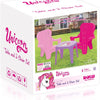 Dolu Dolu Unicorn Pink Tisch mit Stühlen
