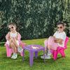 Dolu Dolu Unicorn Pink Tisch mit Stühlen