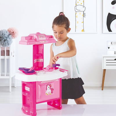 Dolu Dolu mein erstes Einhorn -Küchenspiel Set Pink