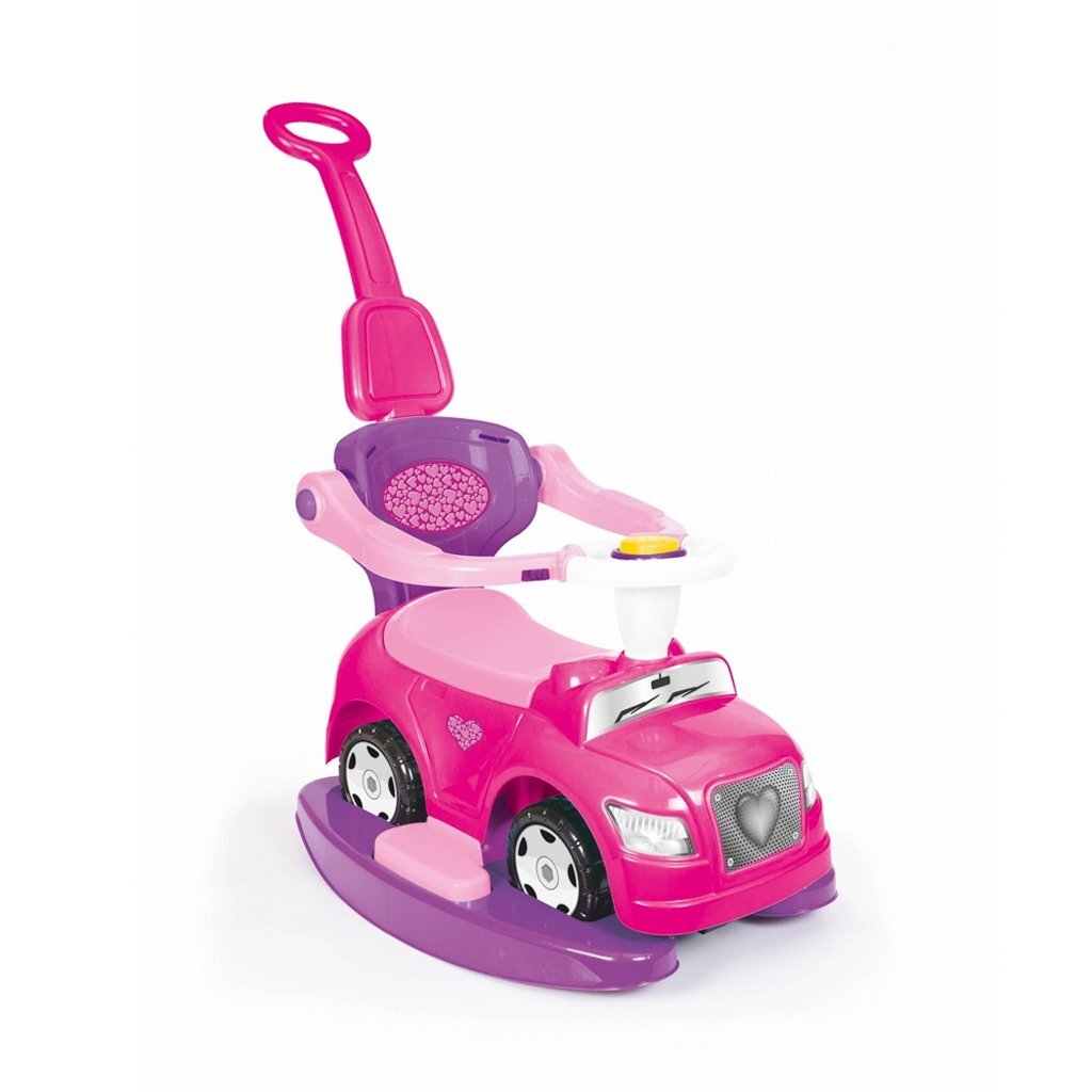 Dolu Dolu Unicorn Walking Car mit Push Bar Pink