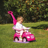 Dolu Dolu Unicorn Walking Car mit Push Bar Pink